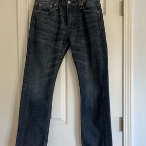 Levi's Men's Straight Jeans - Dark Blue Wash